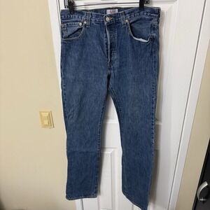LEVI'S Vtg 90s Jeans 501 Button Fly Mens Size 34x36 (34x35) Medium Wash